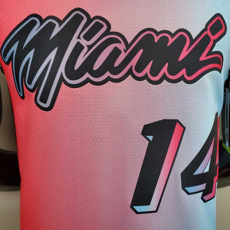 New Miami Heat HERRO#14 City Edition Pink Blue Gradient Color 5
