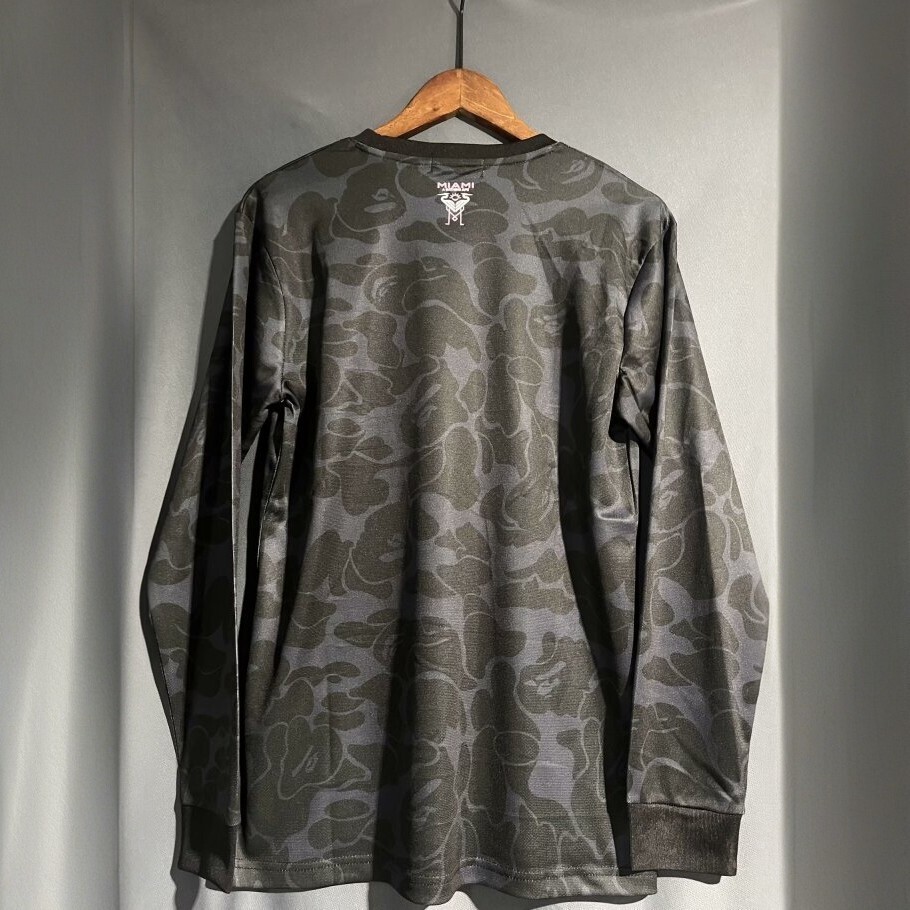 23-24 Inter Miami Limited Gris Black Shirt Long Sleeve Joint Edition Kit Soccer Jerseys Yupoo 1
