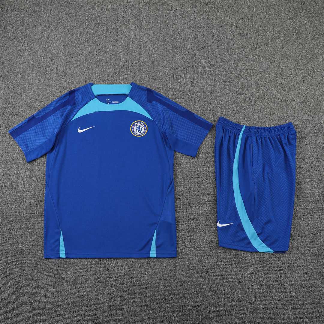 22-23 Chelsea Training Short Sleeve Kit Blue 7
