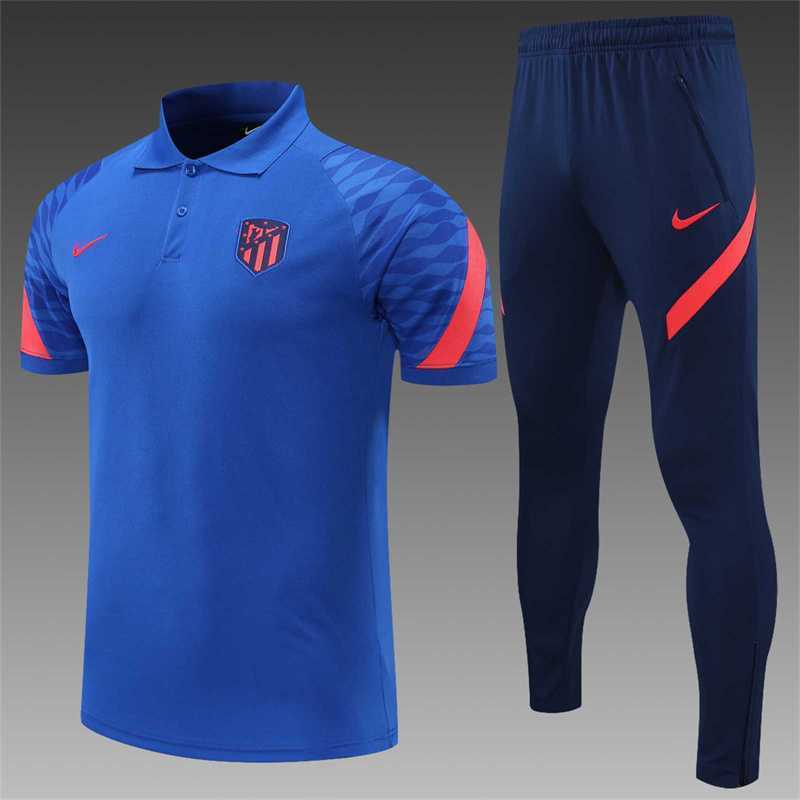 Atletico Madrid Polo color blue