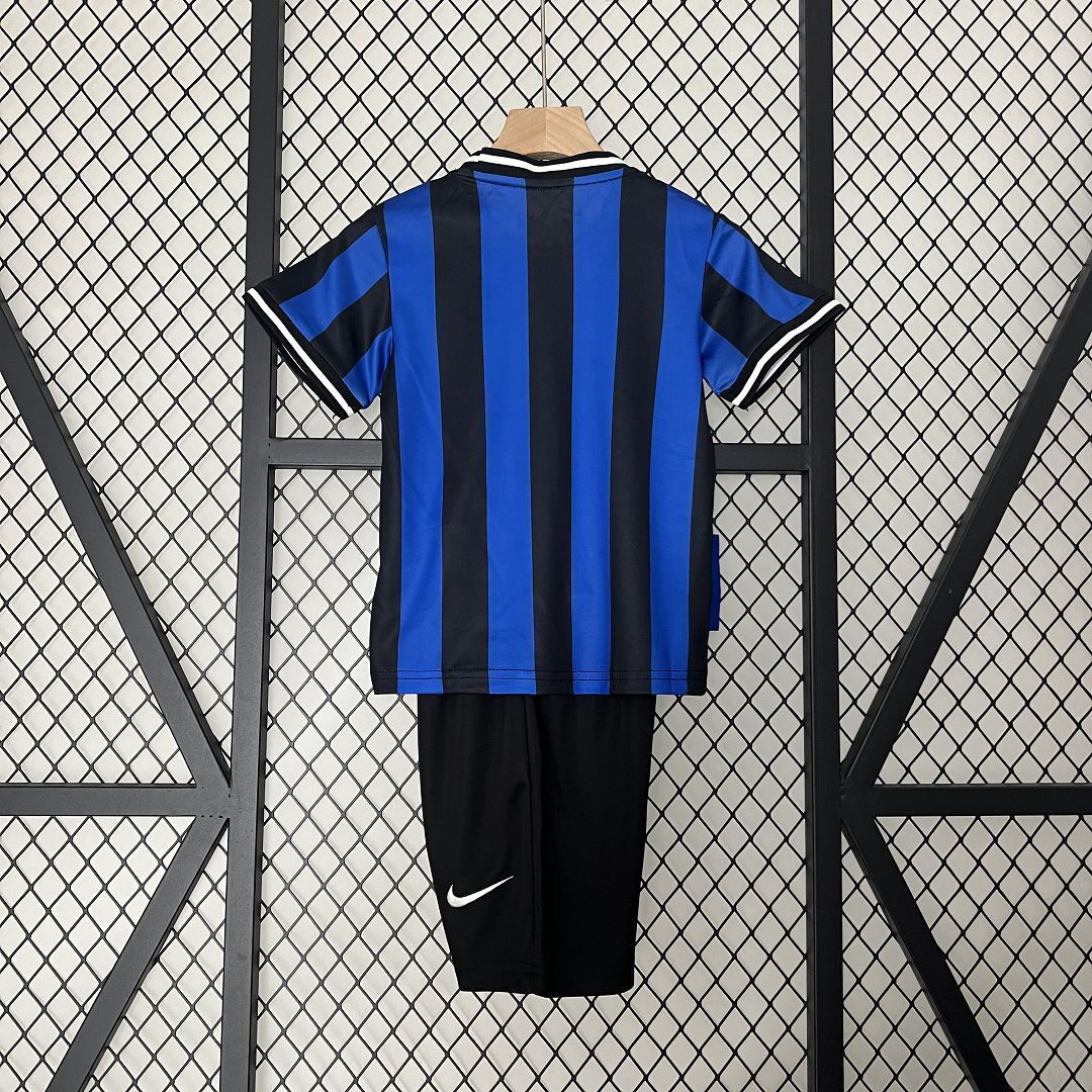 09-10 Inter Milan Home Retro Kids Kits Children Shirt Soccer Jersey Yupoo 1