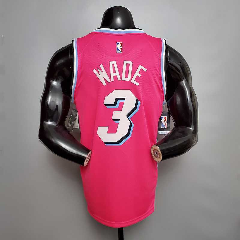 WADE #3 Miami Heat V-neck pink 4