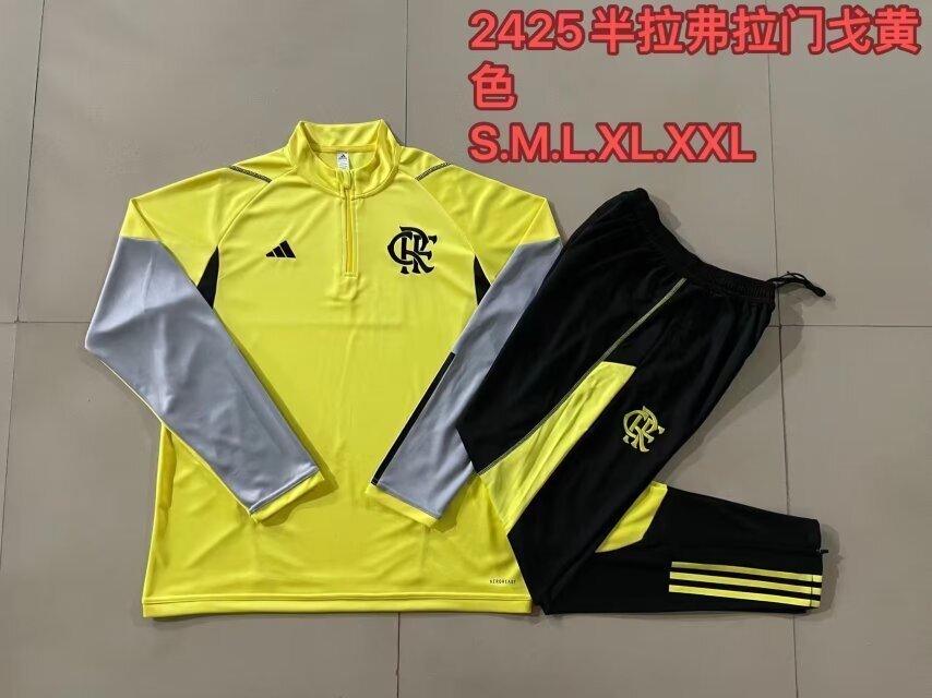 24-25 Flamengo Long Sleeve Training Suit Football Shirts 2