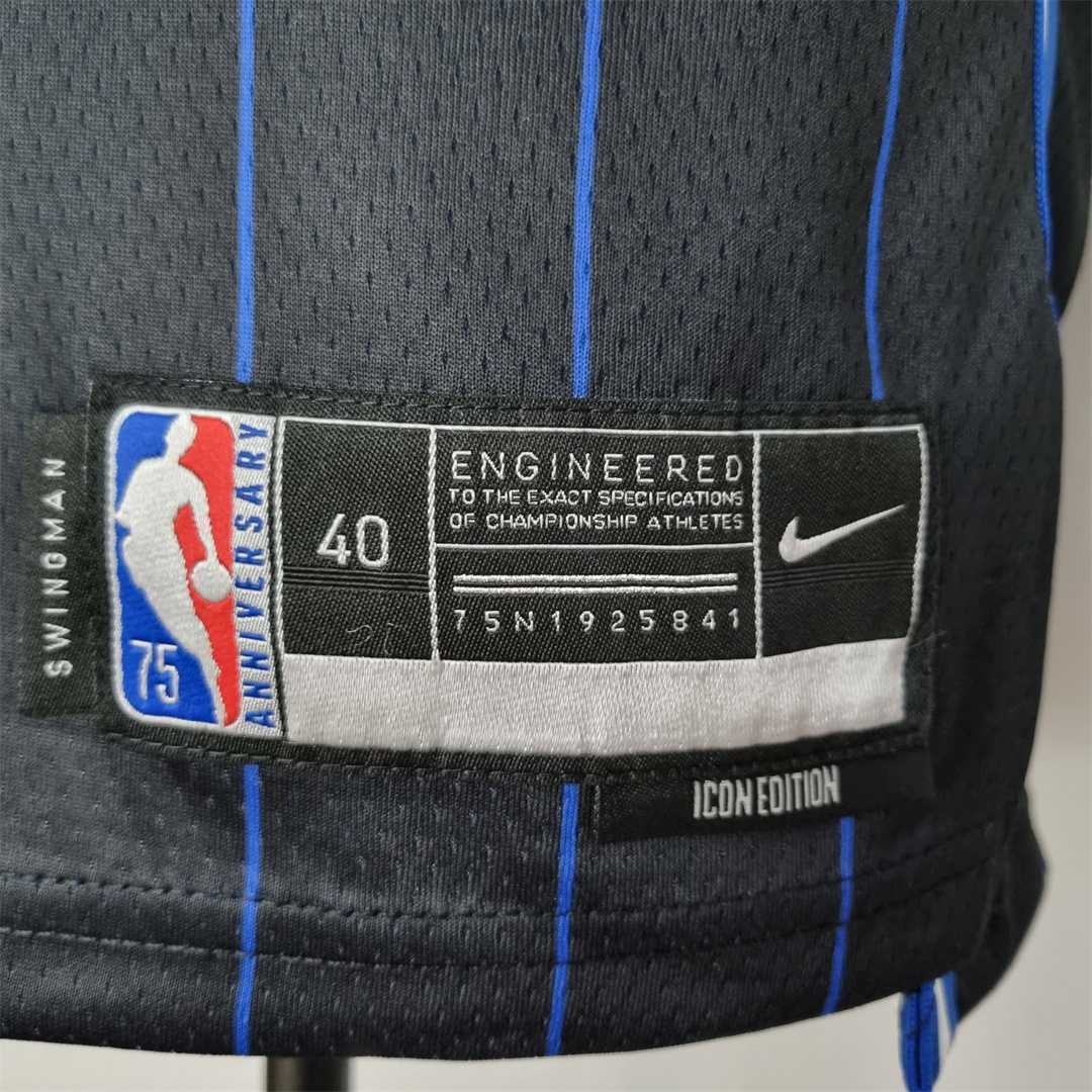 75th Anniversary Fultz#20 Orlando Magic Black NBA Jersey 4