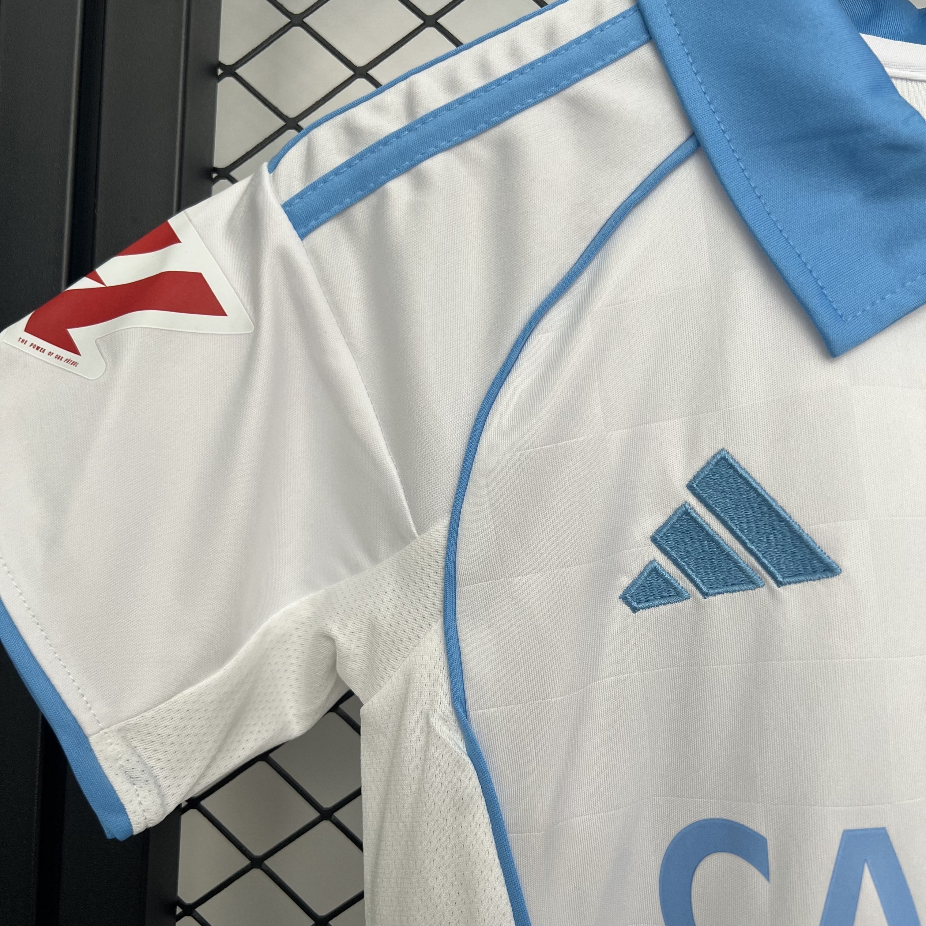 25-26 Real Zaragoza Home Kid Kits Youth Apparels Football AAAAJersey Dropship Yupoo 1