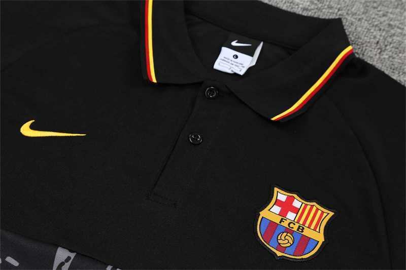 Barcelona Polo black yellow-logo 10