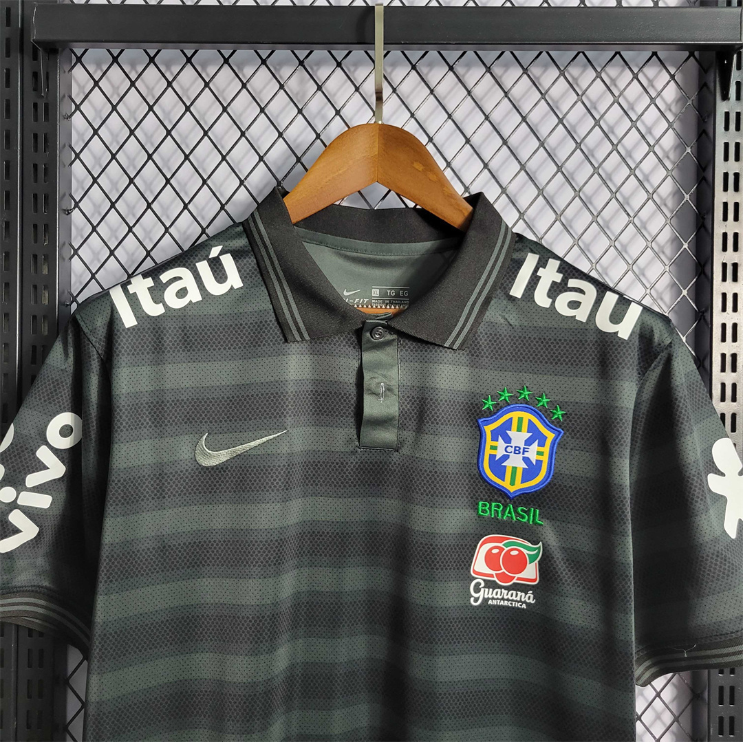 Brazil Polo Black Stripe 5