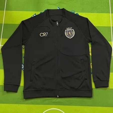 23-24 Sporting Lisbon Sporting Black Jakcets Suits Football Jerseys Yupoo 3