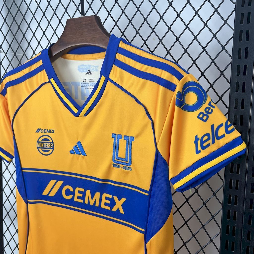 25-26 Tigres UANL Home Kid Kits Youth Apparels AAAAJersey Wholesale Yupoo 16-28 5