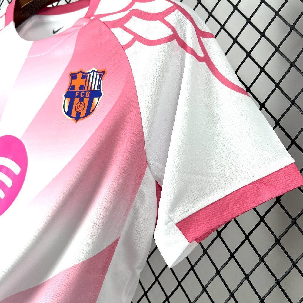 25-26 Barcelona Special Edition Pink Kit Football T-Shirt AAAAJersey Dropship Yupoo 2