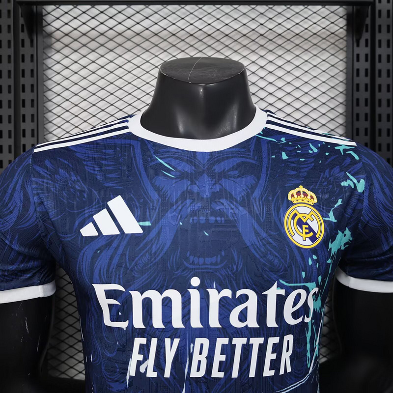 25-26 Real Madrid x Olaf Navy Kit Player Version Shirt AAAAJersey Wholesale Yupoo 1