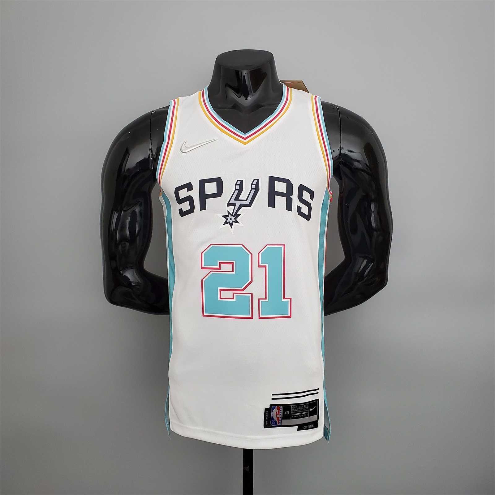 2022 Season Duncan #21 Spurs City Edition White