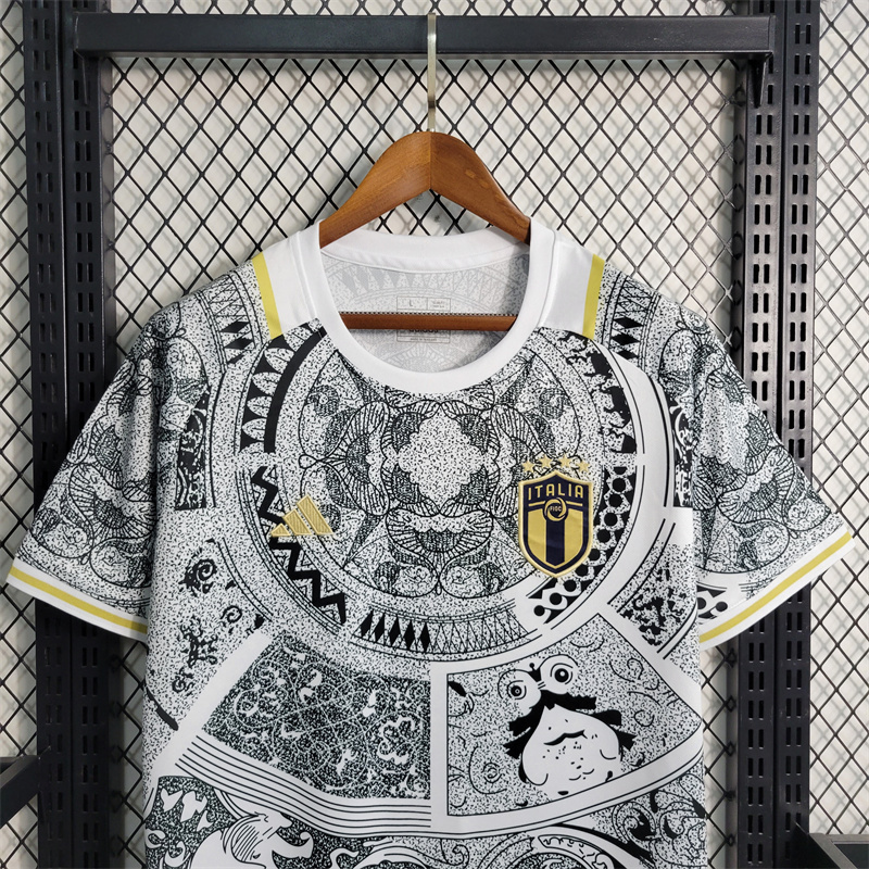 2024 Italy White Special Edition Size S-XXL Soccer Jerseys 4