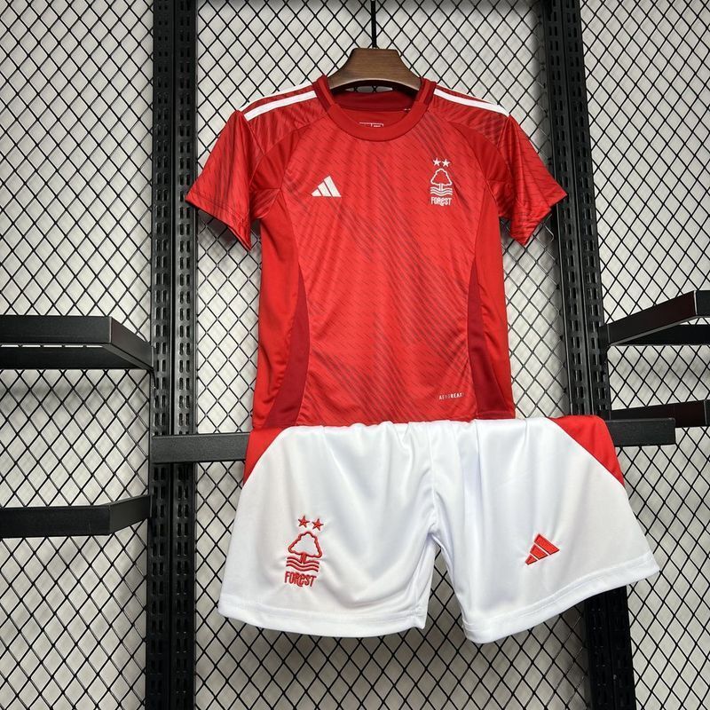 24-25 Nottingham Forest Home Kid Kits Youth Apparels Football AAAAJersey Yupoo 1