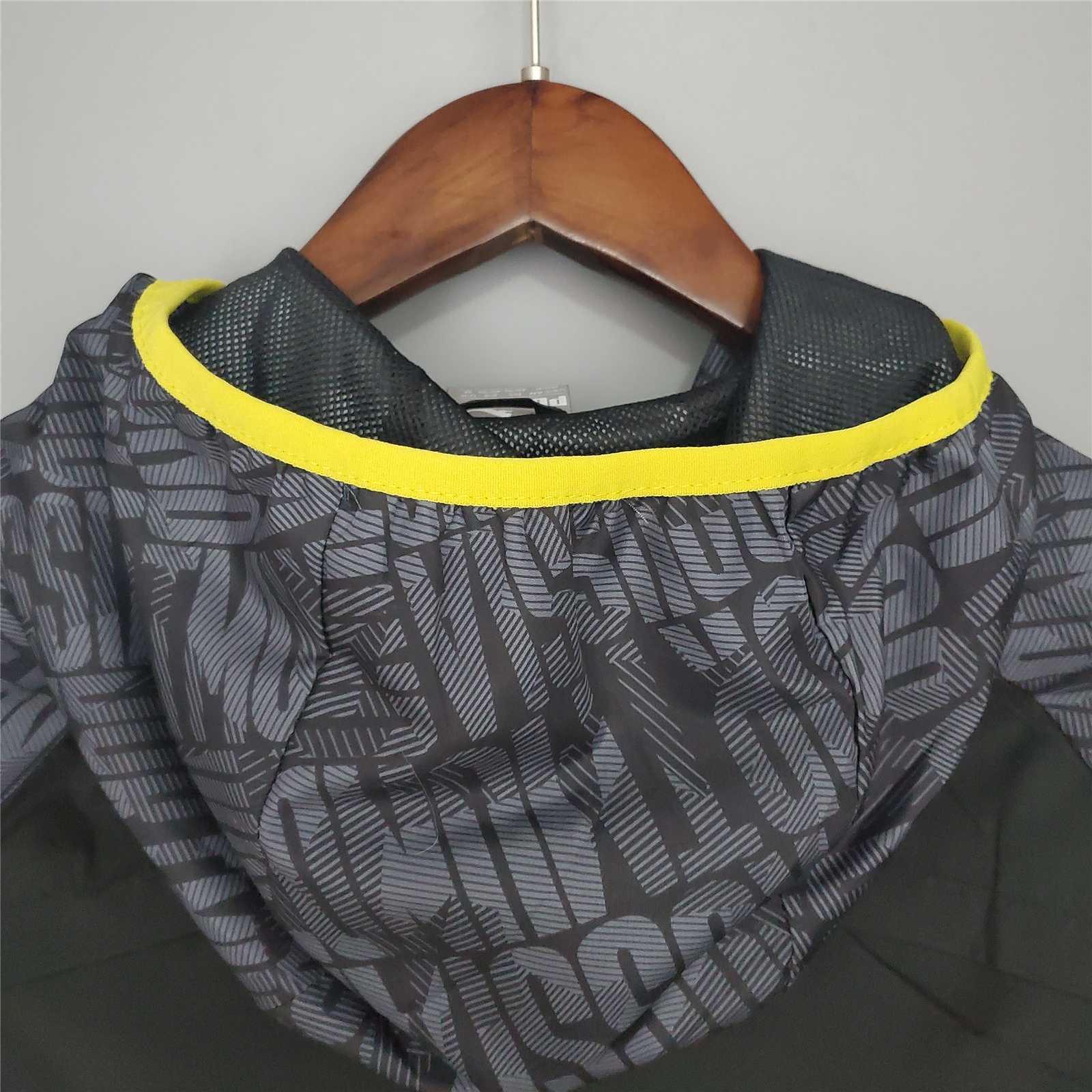 21-22 Dortmund Black Grey Windbreaker 4