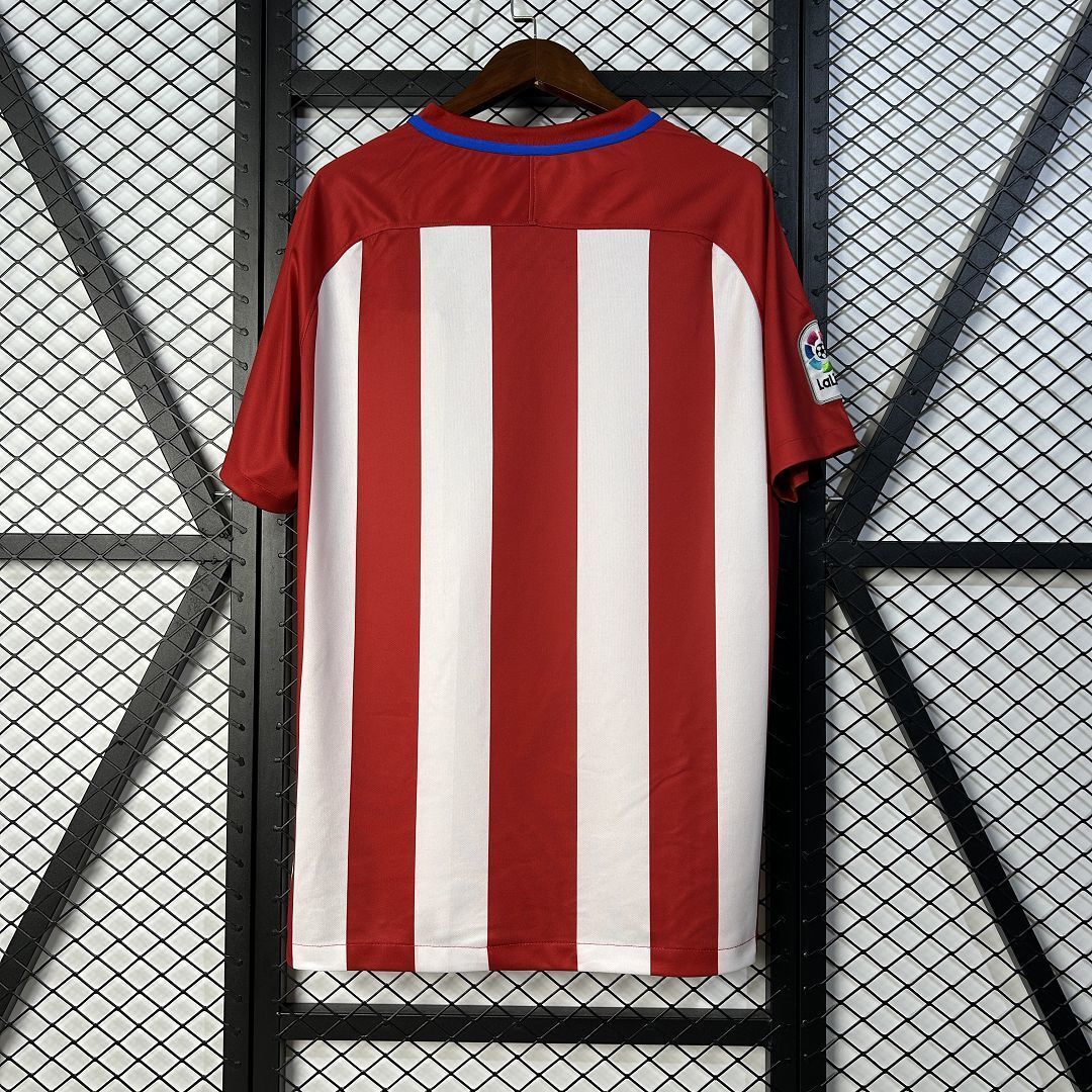 16-17 Atletico Madrid Home Retro Kit Vintage Shirt Soccer AAAAJersey Yupoo 1
