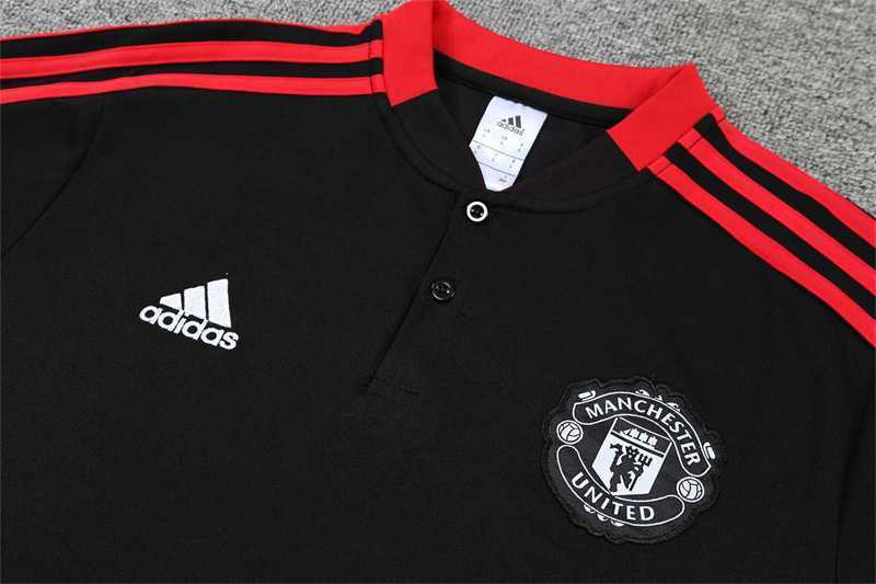 Manchester United Polo black red-three sides 5