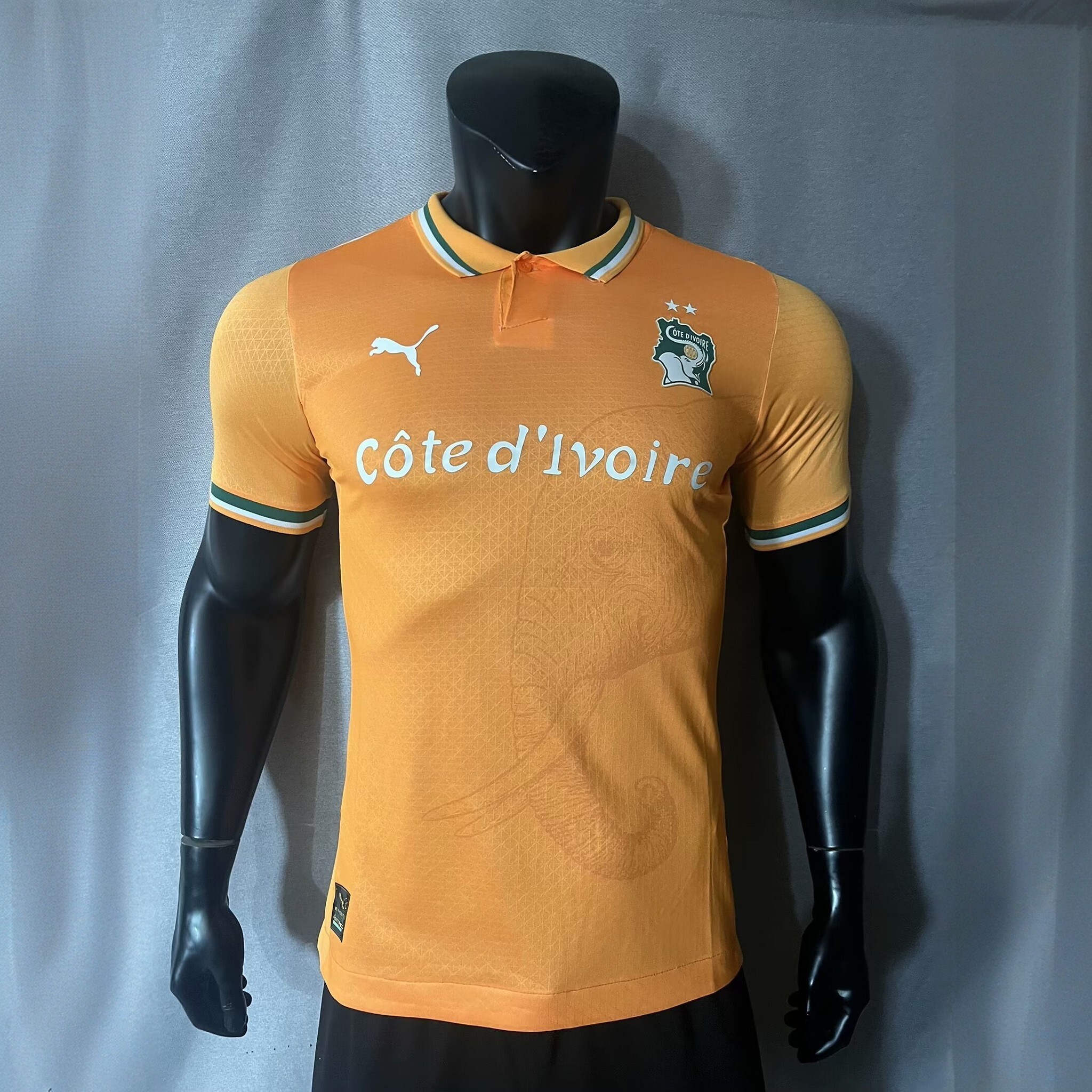2023 Ivory Coast Pure Orange Kit With Collar Player Version Shirts Football AAAAJersey Yupoo