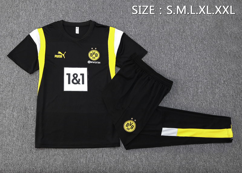 23-24 Dortmund Short Sleeve Training Suit Yupoo 2