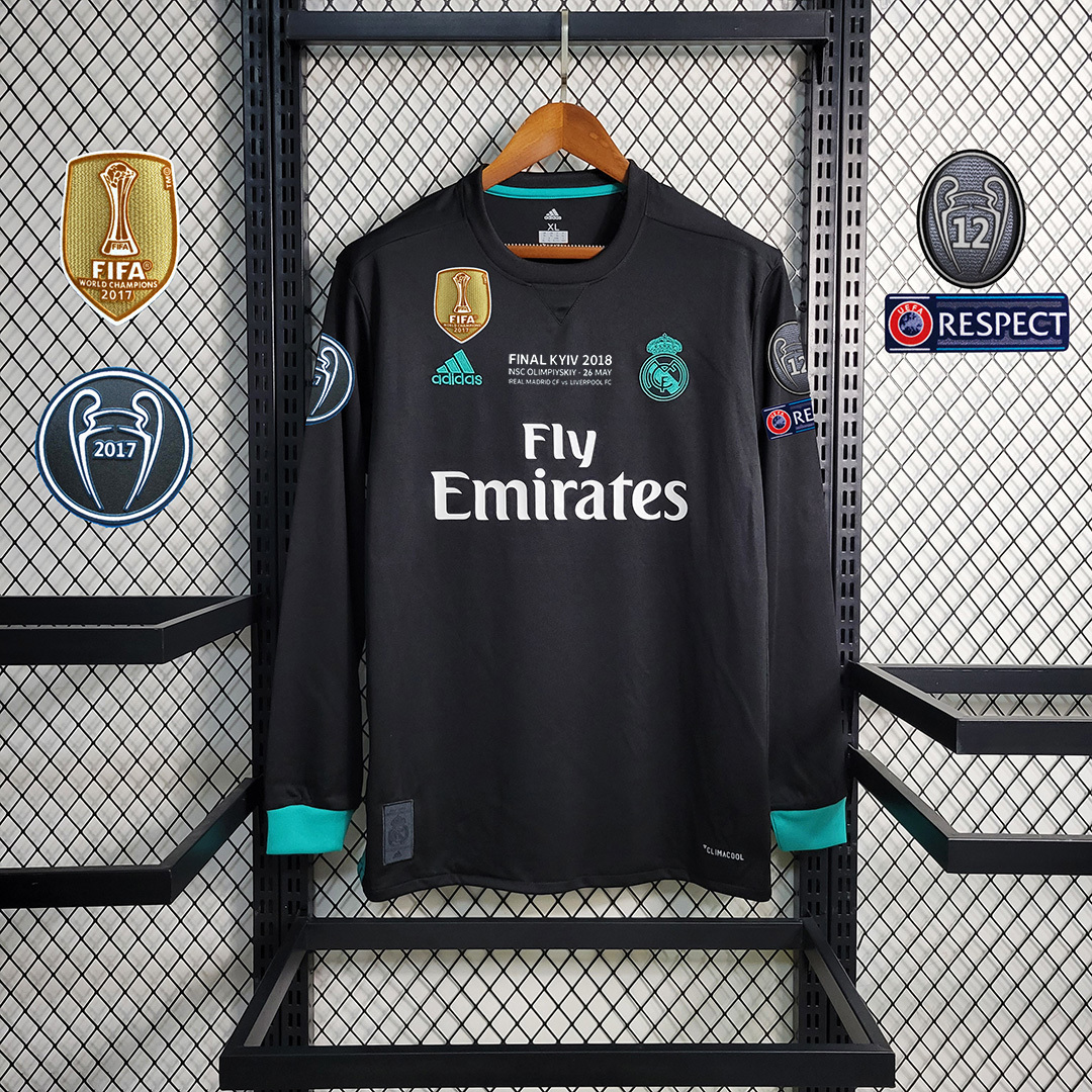 17-18 Real Madrid away long sleeve