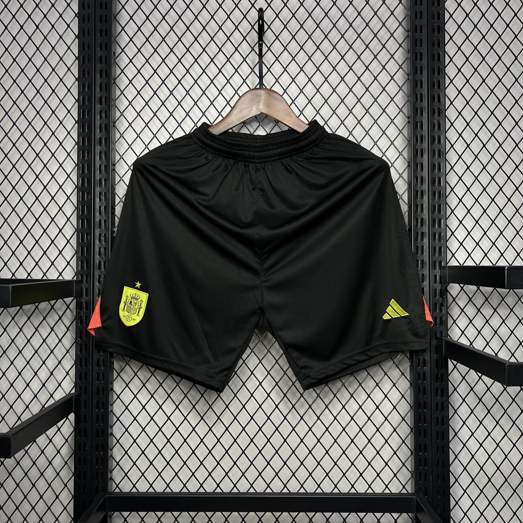 2024 Spain Black Goalkeeper Shorts Sport AAAAJersey Yupoo
