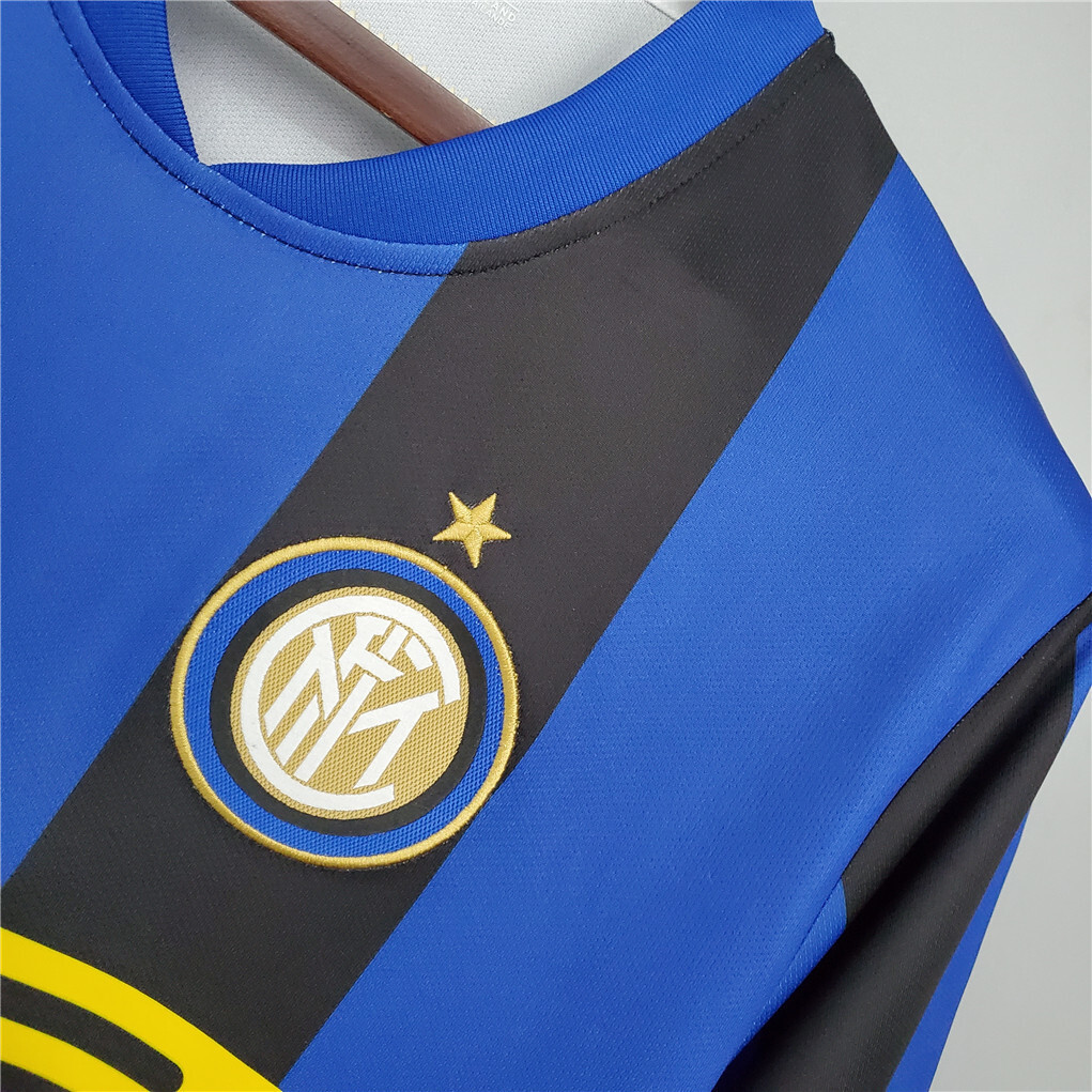 08-09 Inter Milan UCL home with patch and fonts 3