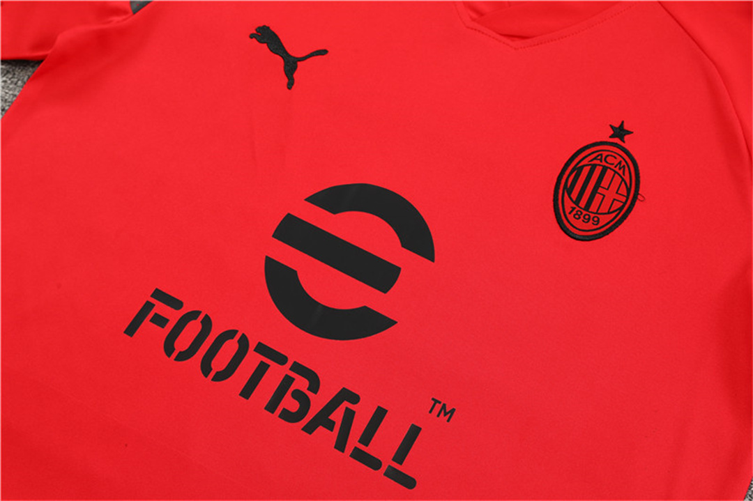 22-23 AC Milan Training Kit Red 5