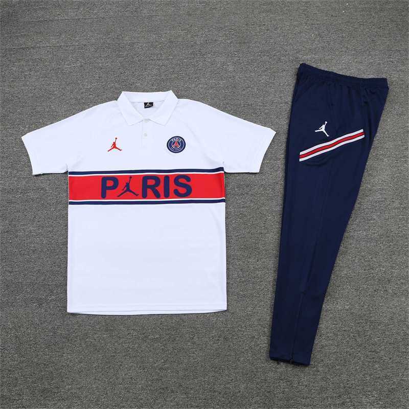 Polo Jordan PSG white with red 12
