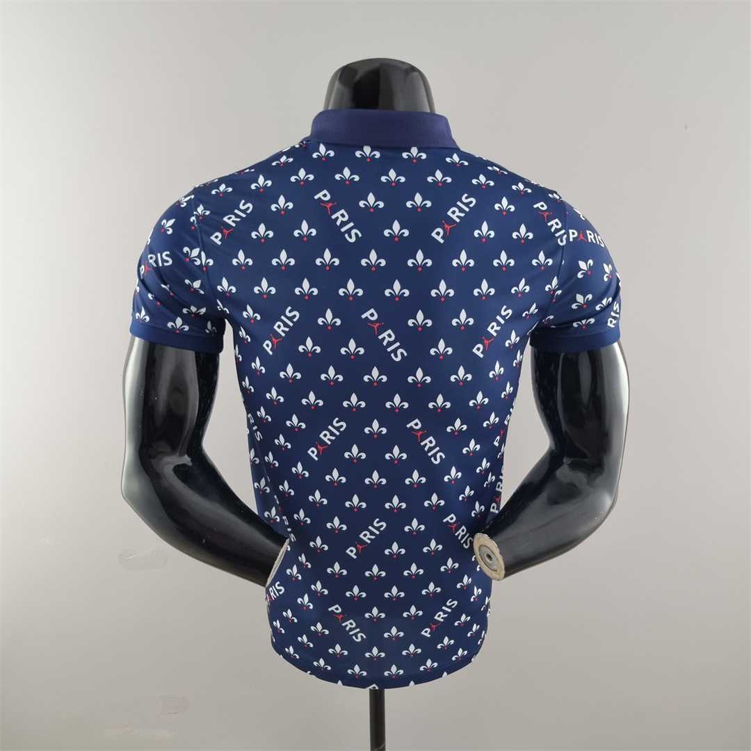 PSG Polo Jordan co branded blue 6