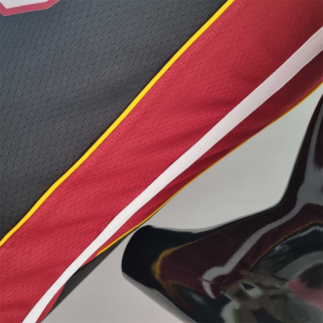 75th Anniversary Miami Heat JAMES #6 black NBA Jersey 7