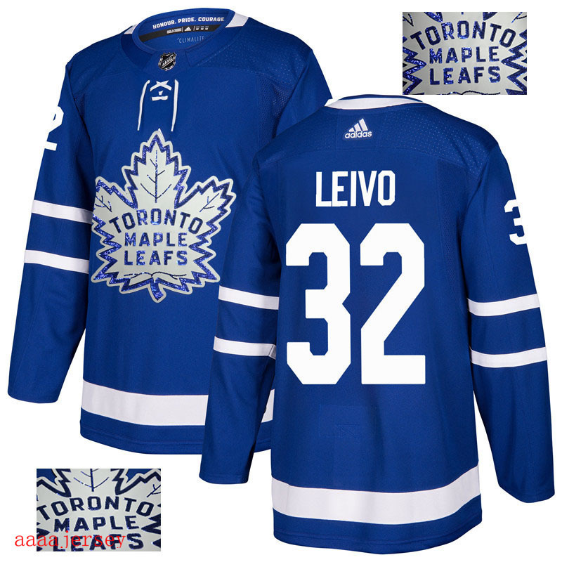 2018 Toronto Maple Leafs ice hockey jersey M-3XL 多伦多枫叶队时尚亮片款冰球服 32