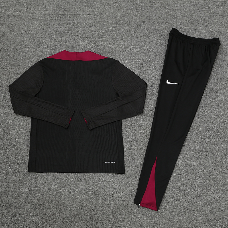 24-25 PSG Long Sleeve Tracksuit Black Training Suits Football AAAAJersey Yupoo 1