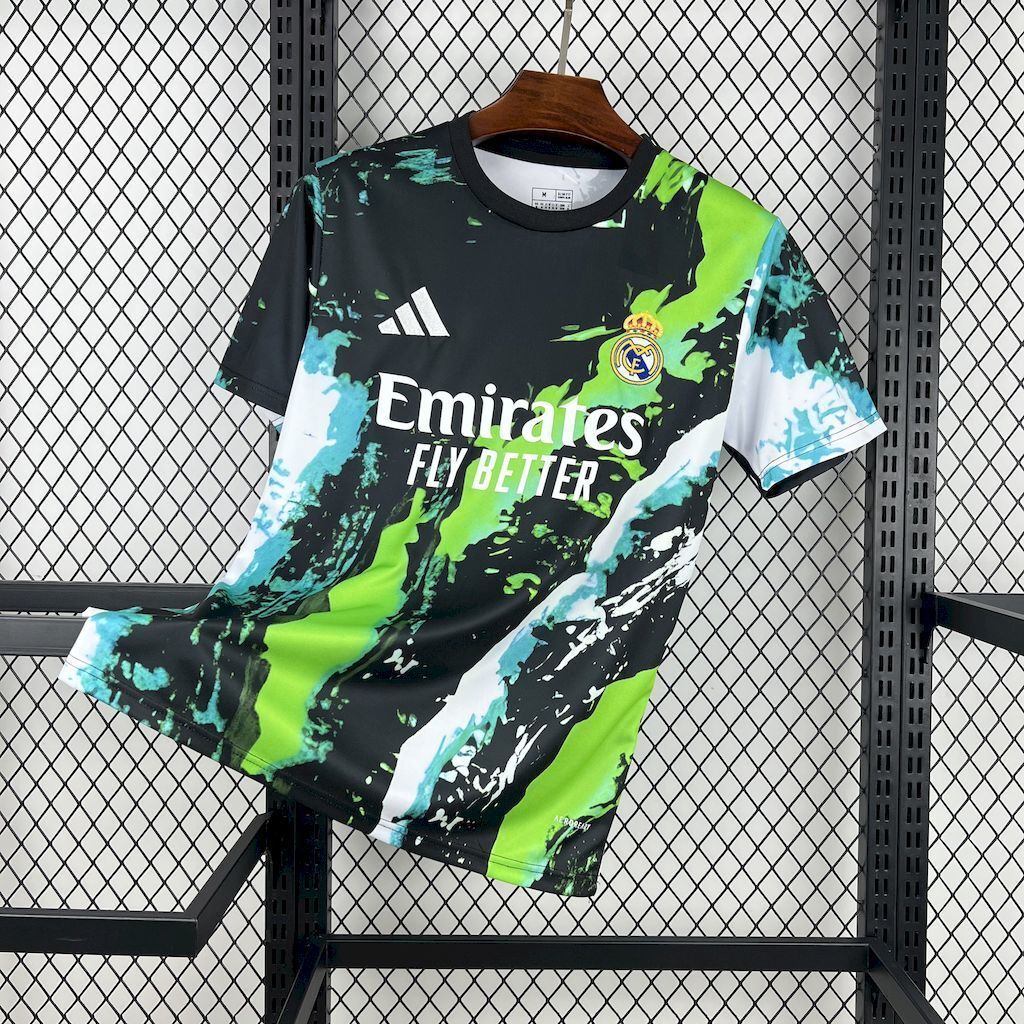 25-26 Real Madrid Green Special Edition T-Shirt Football Apparels Soccer AAAAJersey Yupoo