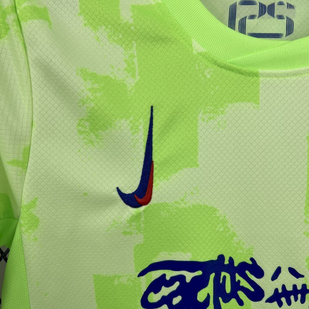 24-25 Barcelona Third Travis Scott Edition Kid Kits Youth Apparels Soccer AAAAJersey Yupoo 9