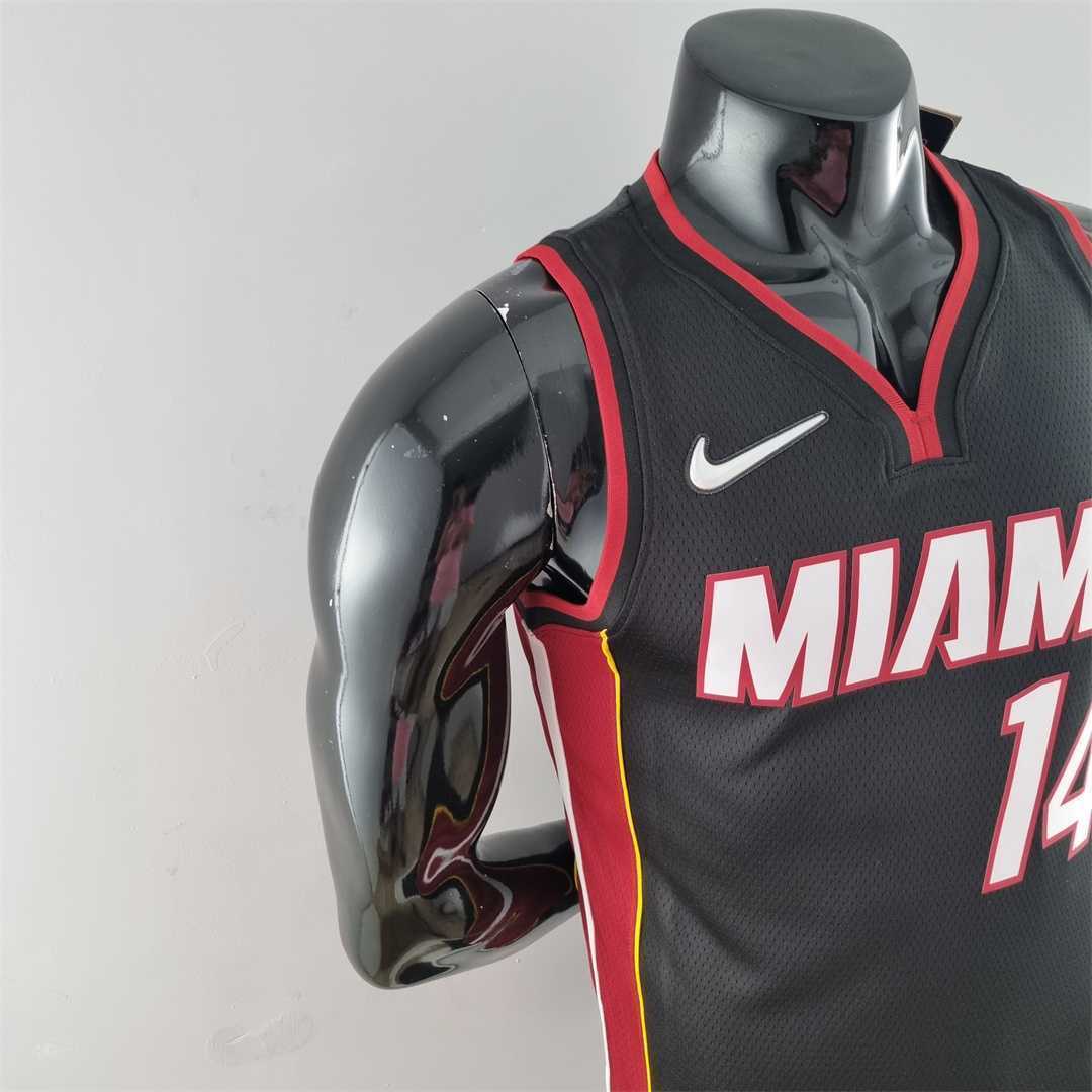 75th Anniversary Miami Heat HERRO#14 black NBA Jersey 9