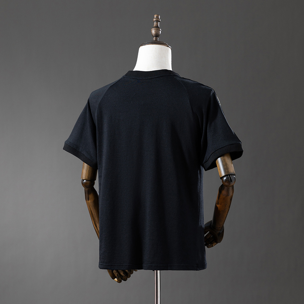 2025 Mexico Adidas Gold 3-stripes Black T-Shirt 1