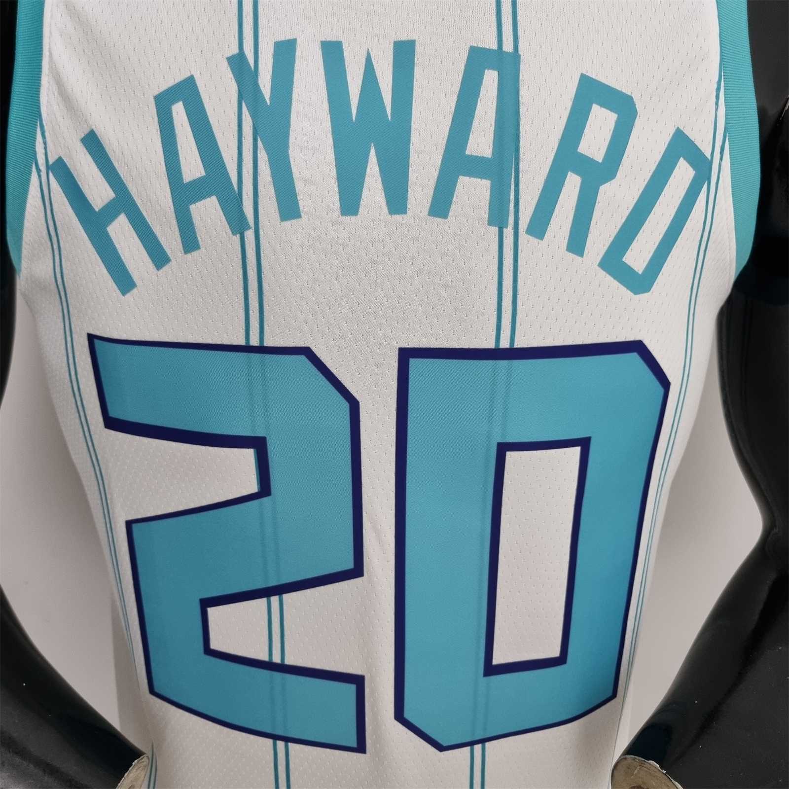 75th Anniversary Hayward #20 Charlotte Hornets White NBA Jersey 1