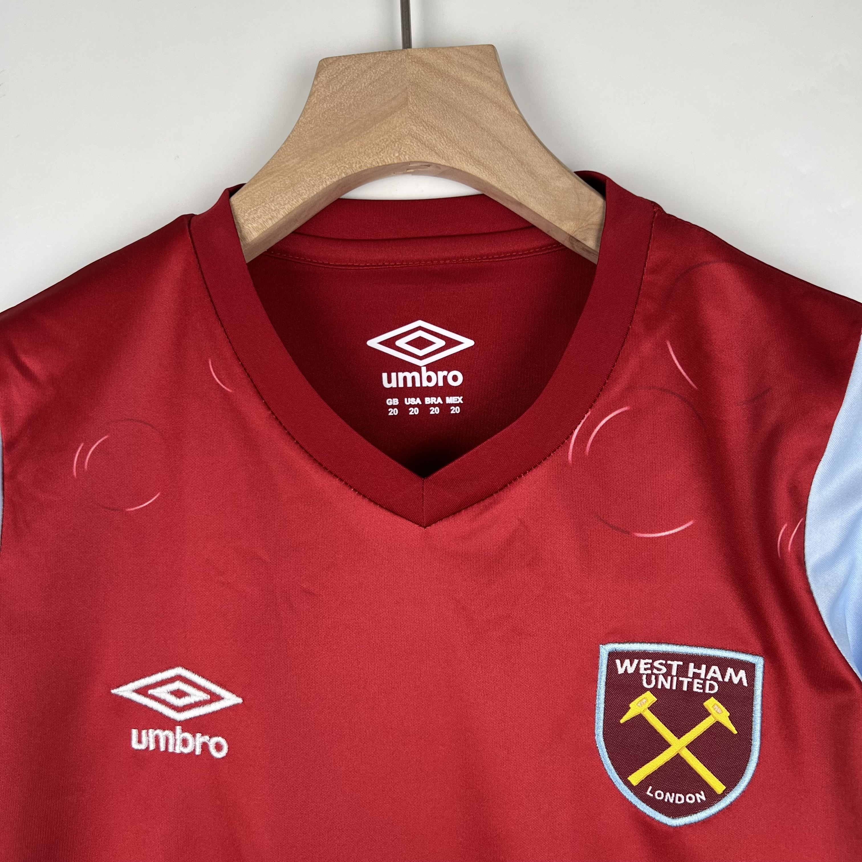 23-24 Kids West Ham United Home Size 16-28 Soccer Jersey 6