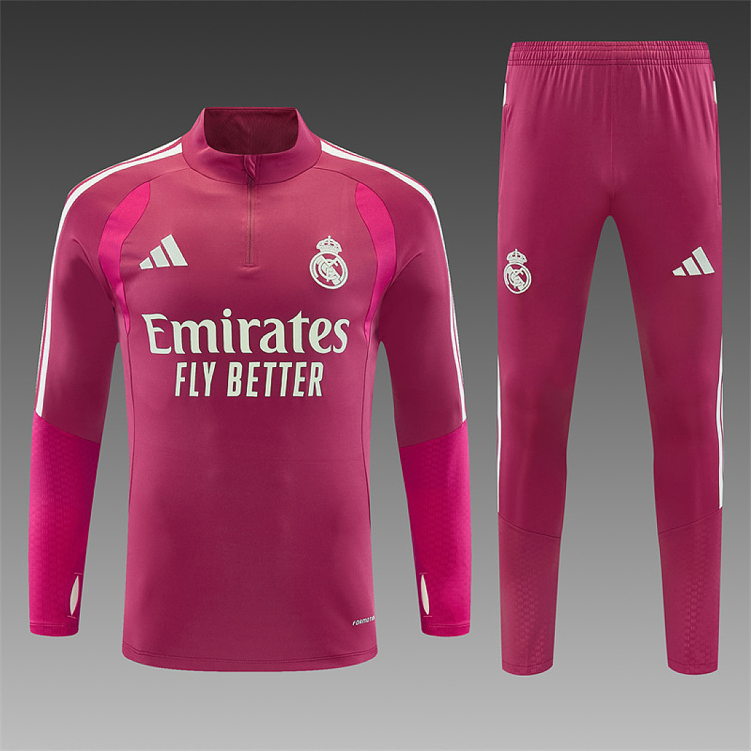 26-27 Real Madrid Mens Kit Football Aldult Training Long Sleeve Suit Yupoo 9 6