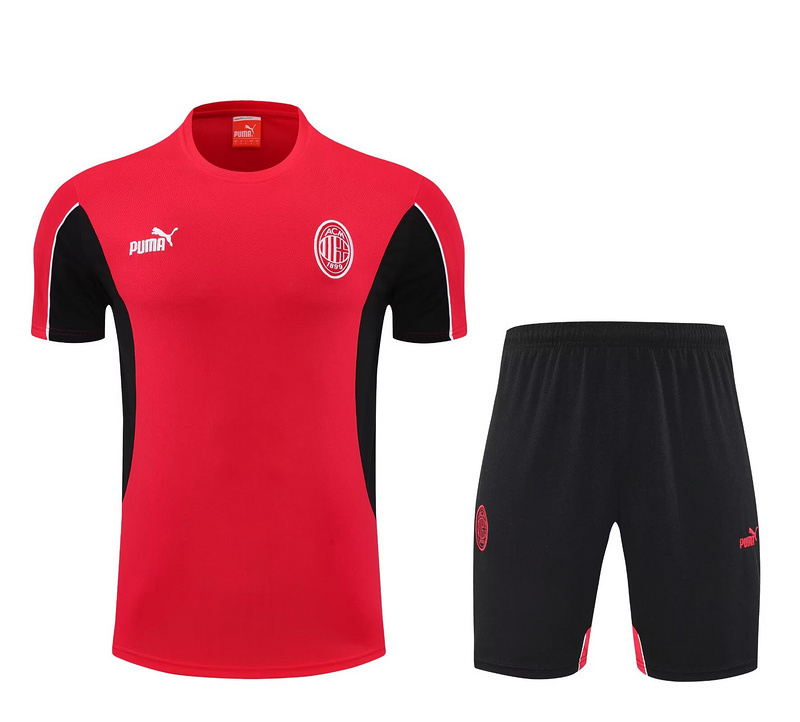 25-26 AC Milan Red&Black Training Kits Football Tracksuits