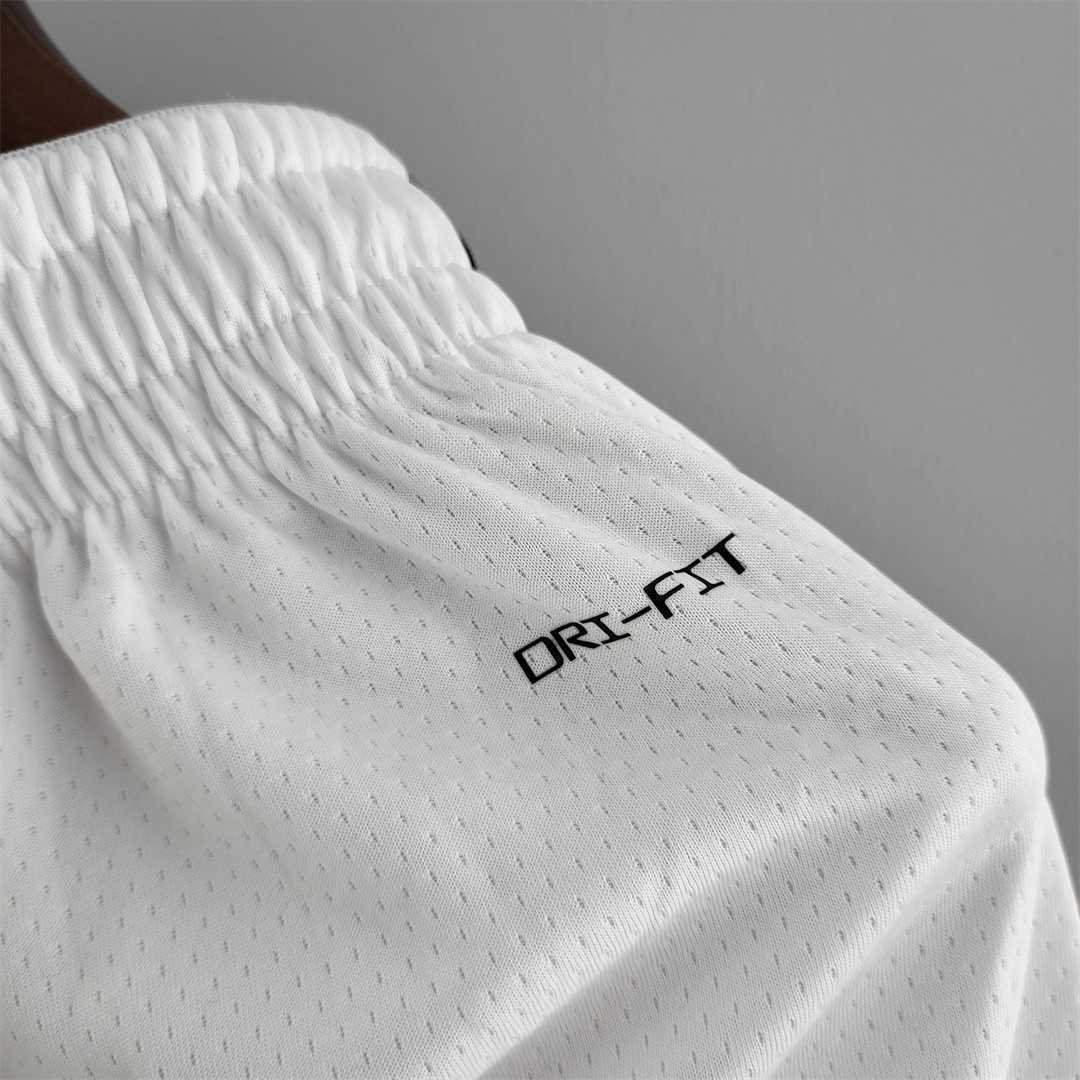 75th anniversary Brooklyn Nets White NBA shorts 9