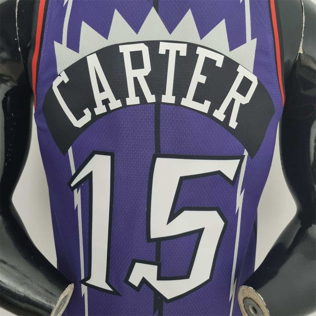 Toronto Raptors CARTER#15 Purple NBA Jersey 3