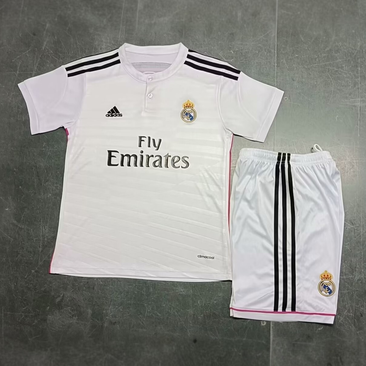14-15 Real Madrid Kids Retro Home Kit Cheap Jerseys Yupoo 1