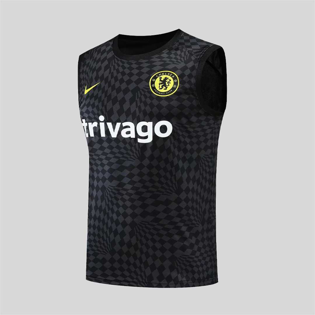 22-23 Chelsea vest training kit kit black stripe 13