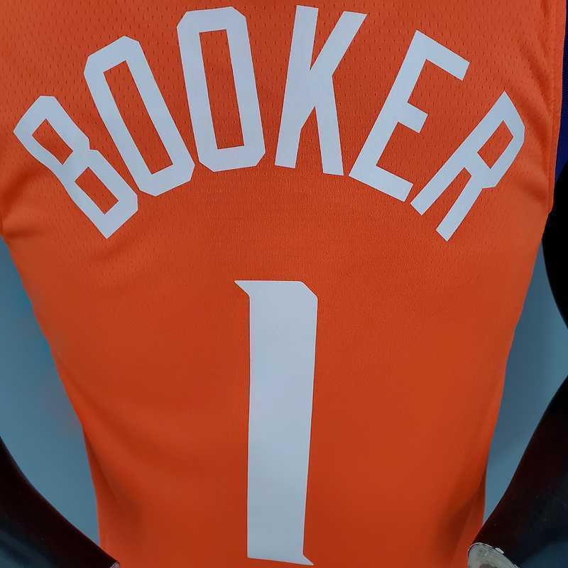 2021 BOOKER#1 Suns Jordan Theme Orange 7