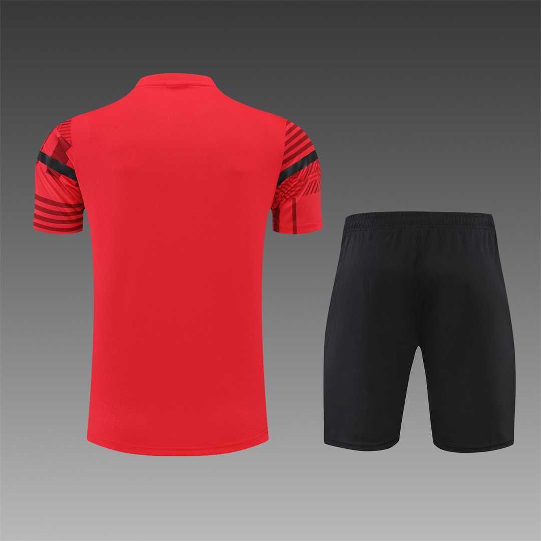 22-23 AC Milan Training Suit Short Sleeve Kit Red 17