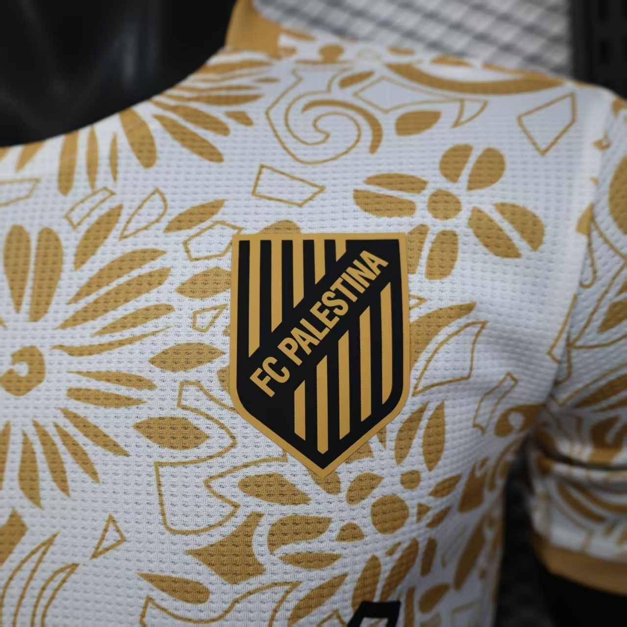 2025 Palestine White Gold Special Edition Kit Player Version Shirt AAAAJersey Dropship Yupoo 2