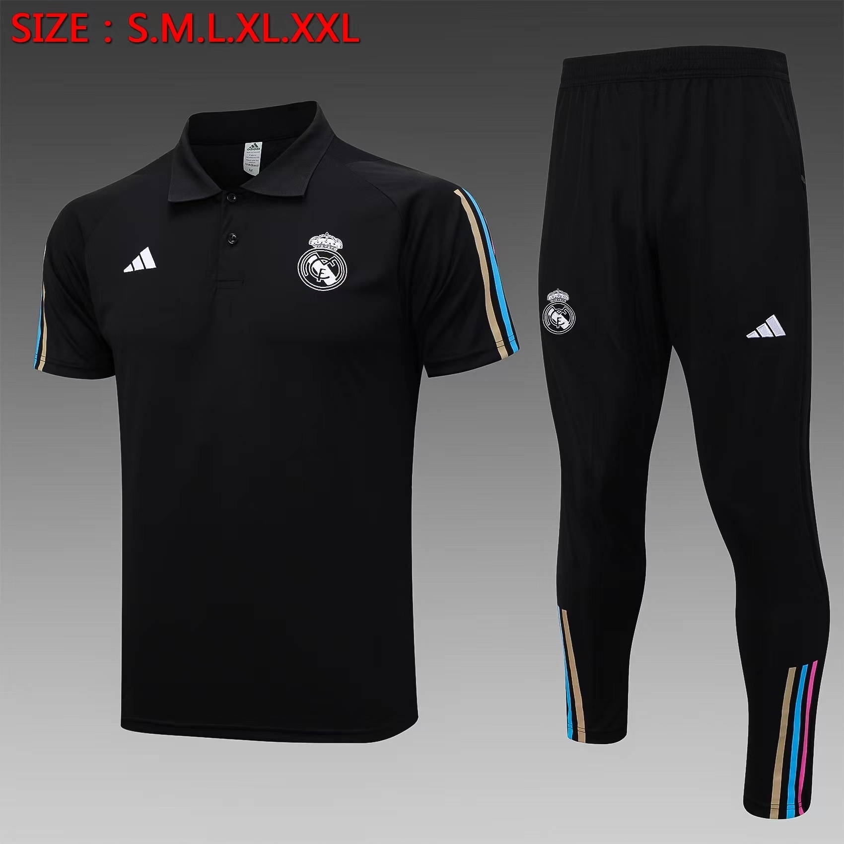 23-24 Real Madrid Polo(Shirt+Pants) Cheap Jerseys Yupoo