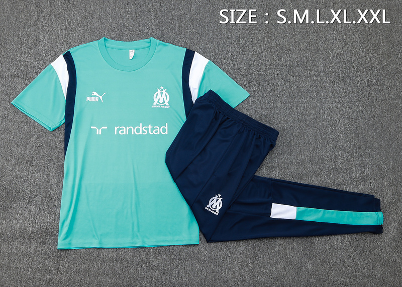 23-24 Marseille Short Sleeve Tracksuit Yupoo 1