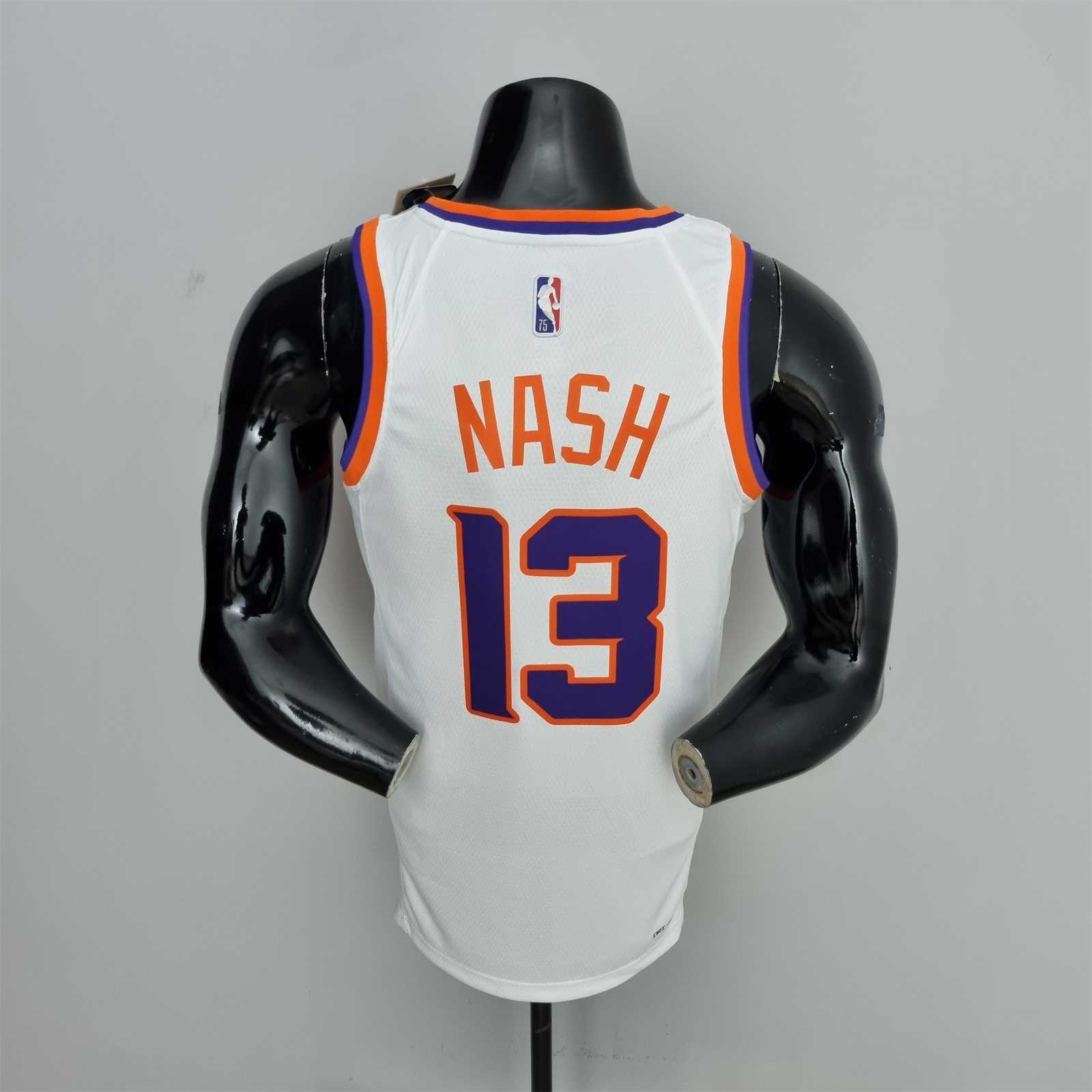 75th Anniversary Nash #13 Phoenix Suns White NBA Jersey 7